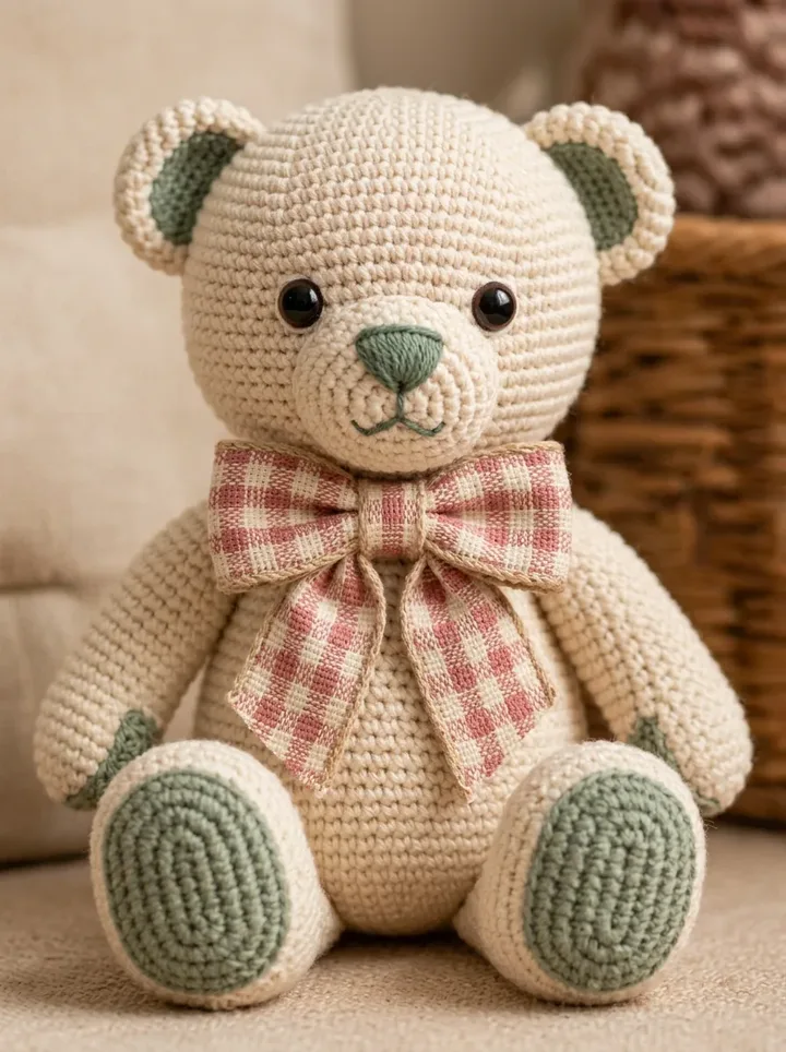 Boneco artesanal em crochê: animais